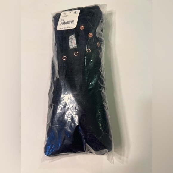 Free People Sloane Bodysuit Black Size Medium NWT - Picture 5 of 6